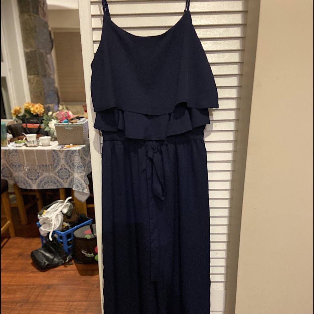 Navy blue jumpsuit